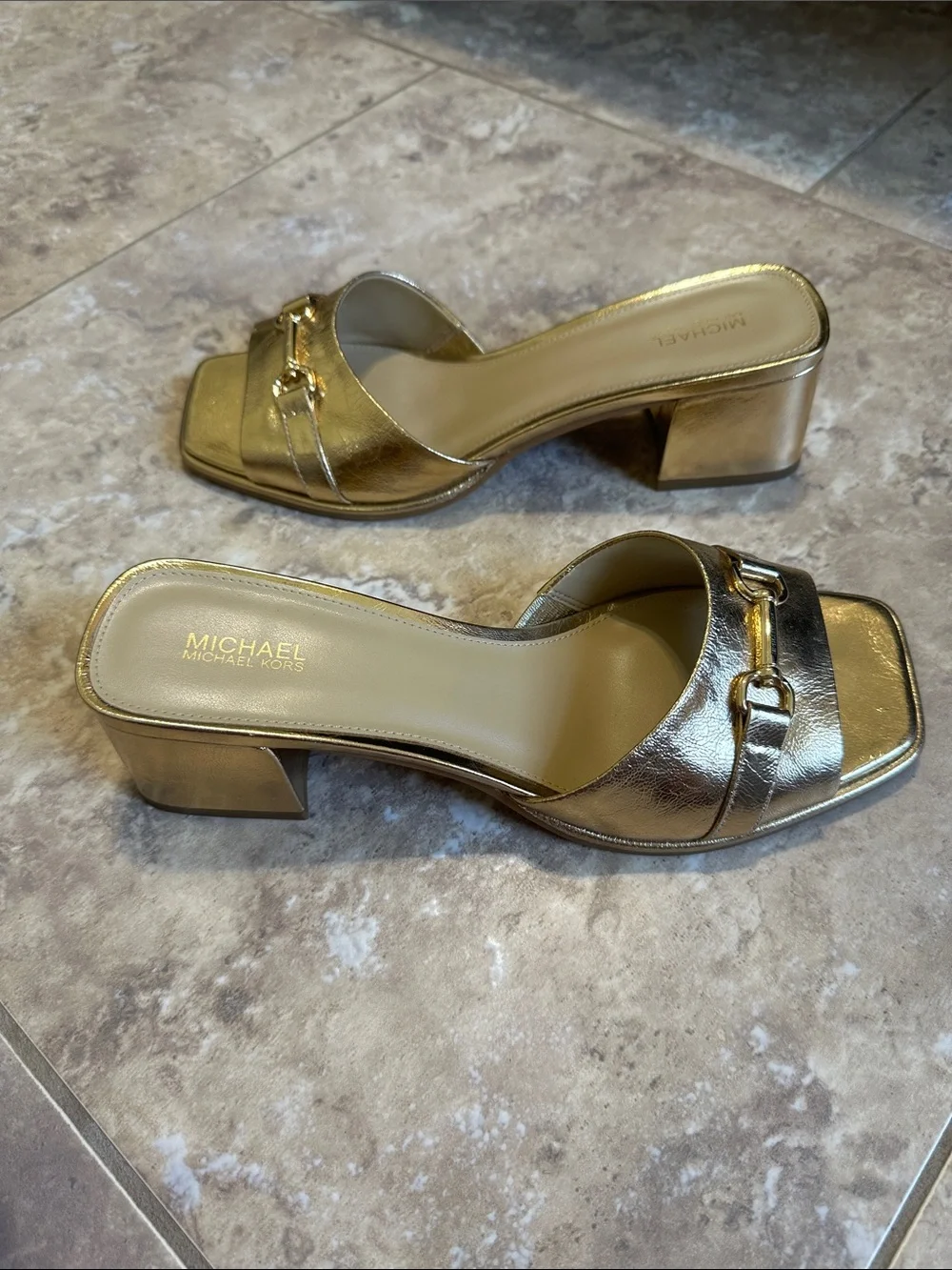 Michael Kors shiny metallic